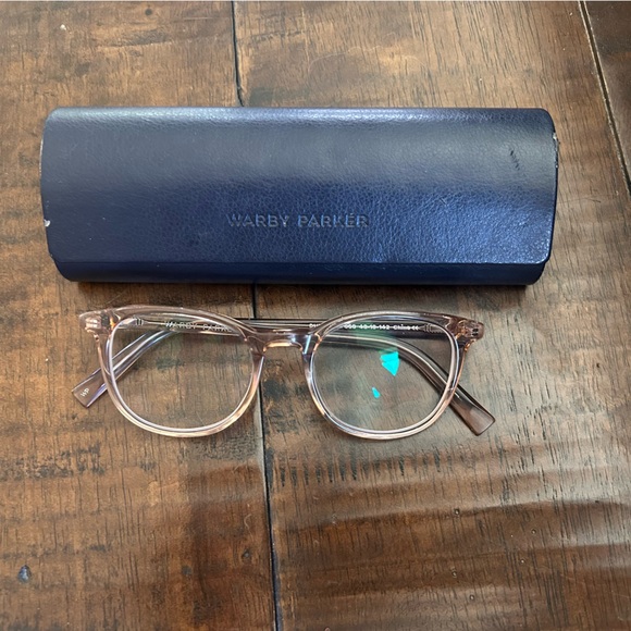 Warby Parker Durand in Rose Water, progressive non-prescription glasses - Picture 6 of 11